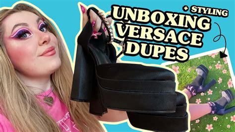 versace aliexpress shoes|UNBOXING VERSACE PLATFORM HEELS (AliExpress Edition).